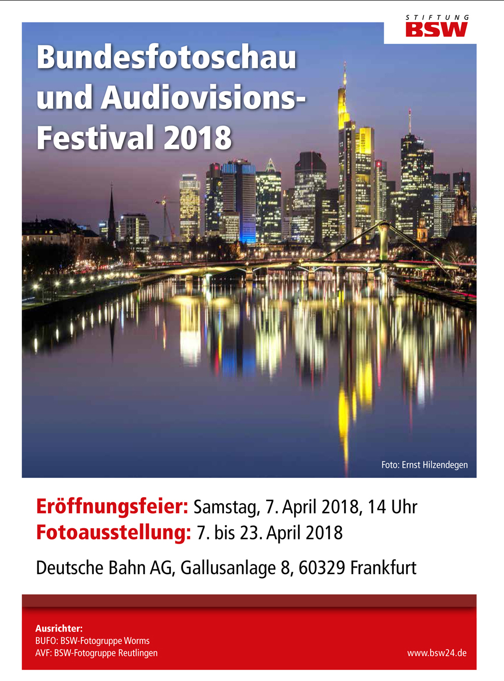 Read more about the article Bundesfotoschau 2018 in Frankfurt vom 07. bis 23. April